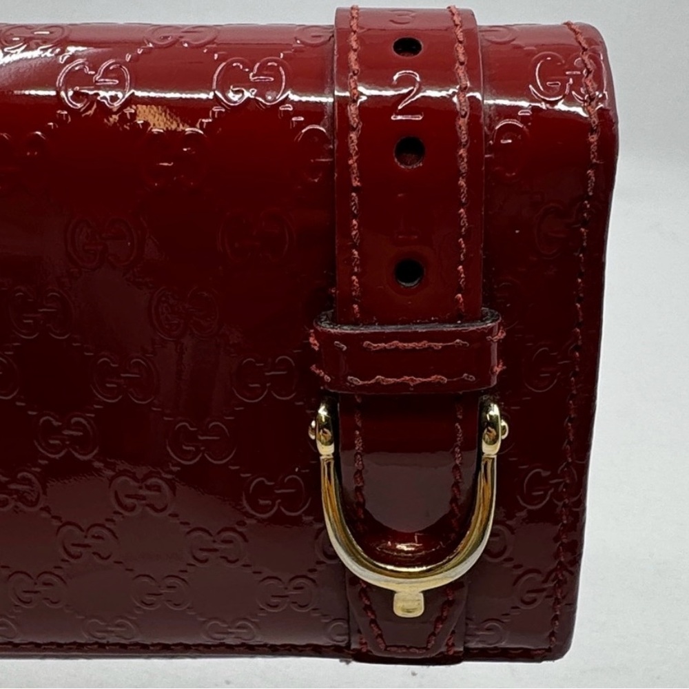 Gucci Micro Guccissima Long Patent Leather Wallet - Picture 2 of 13